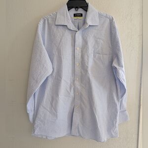 Chaps Light Blue Checkered Men's Shirt
